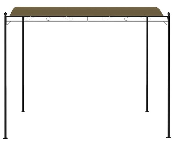 Nadstrešnica 3 x 2,4 m smeđe-siva 180 g/m² - Tupe / N/A