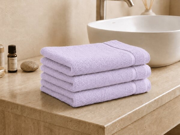 Ručnik CLASSIC COLOR mali lavanda 30x50 cm, 100% pamuk