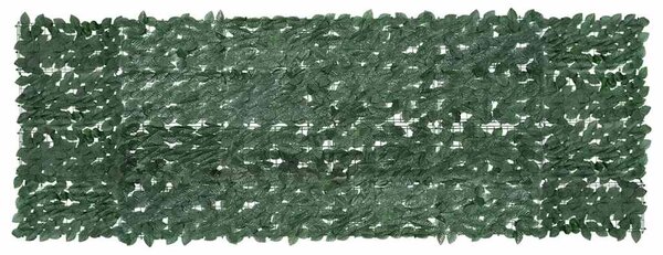 Balkonski zastor s tamnozelenim lišćem 300 x 100 cm - Zelena / 300 x 100 cm
