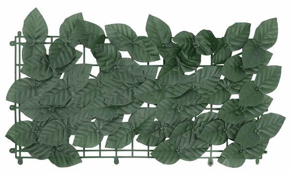 Balkonski zastor s tamnozelenim lišćem 300 x 100 cm - Zelena / 300 x 100 cm