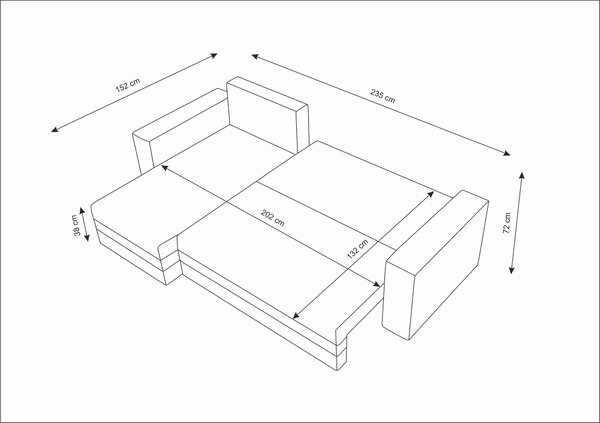 Kutna garnitura Safino (siva + zelena) (D)