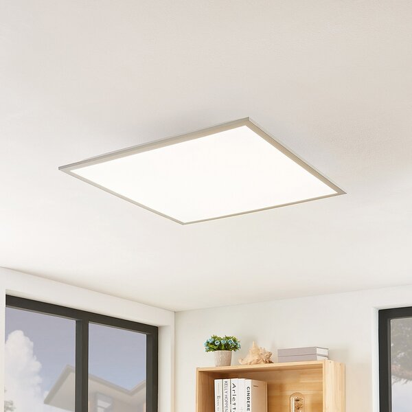 Lindby LED panel Stenley, 4000 K, 60 cm x cm, srebrno/bijela, Bijela, Kuhinja, Plastika