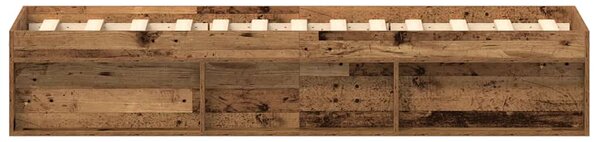 Okvir kreveta bez madraca staro drvo 75x190 cm - Smeđa / 75 x 190 cm