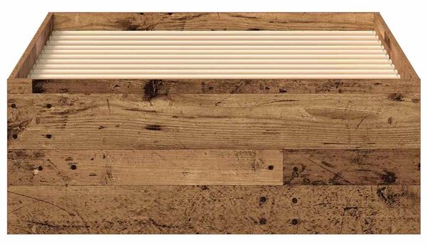 Okvir kreveta bez madraca staro drvo 75x190 cm - Smeđa / 75 x 190 cm