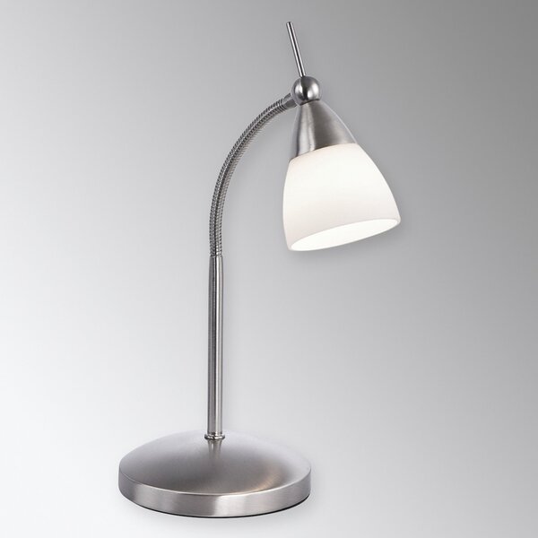 Paul Neuhaus stolna lampa Pino, siva, 45 cm, prigušiva, G9, prigušiva, Metalik, Dnevni boravak/blagovaonica, Metal