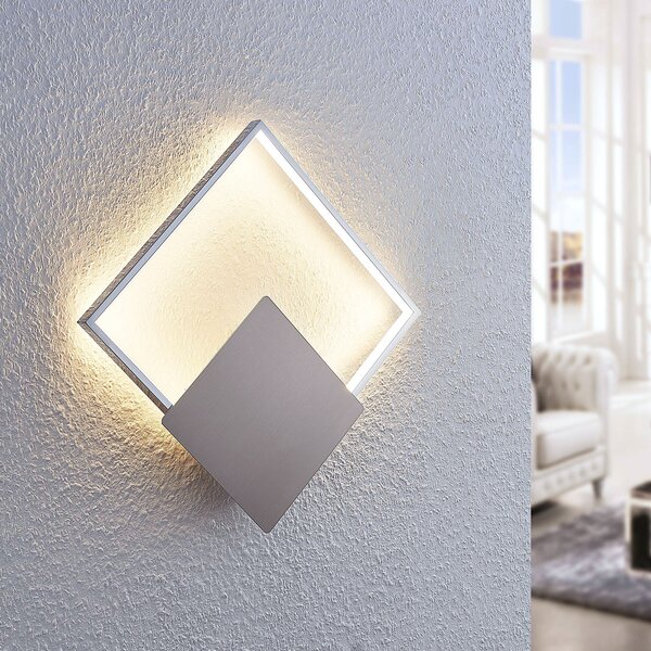 Lindby LED zidna lampa Anays, 32 cm x cm, krom/prozirno, Krom, Dnevni boravak/blagovaonica, Plastika