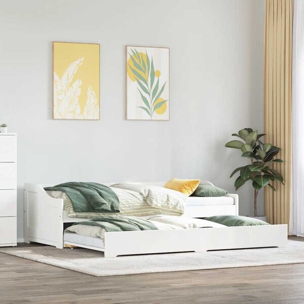 Krevet na rasklapanje bez madraca IRUN bijeli 90x200 cm - Bijela / N/A
