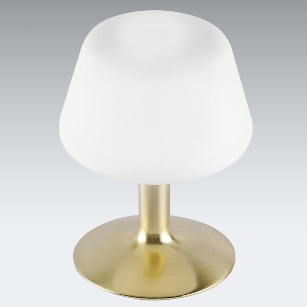 Paul Neuhaus Stolna lampa Till, boja mesinga, staklo, prigušivanje, prigušiva, Zlato / mjed, Dnevni boravak/blagovaonica, Metal