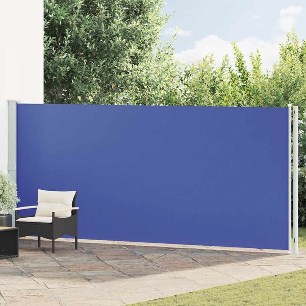 Uvlačiva bočna tenda za terasu 180 x 600 cm plava - Plava / 180 x 600 cm