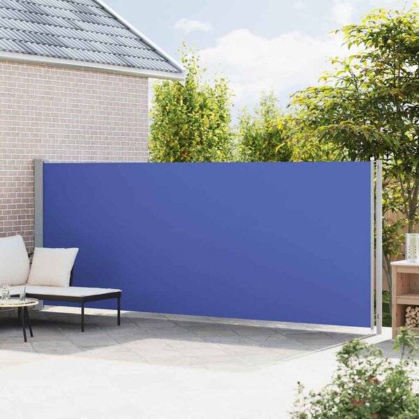 Uvlačiva bočna tenda za terasu 180 x 600 cm plava - Plava / 180 x 600 cm