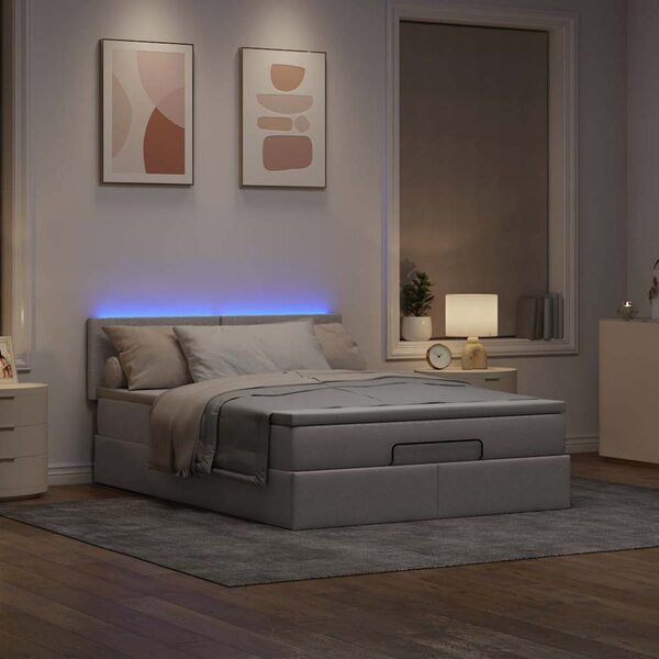 Otomanski krevet s madracem i LED diodama tupe 140x190 cm - Tupe / 140 x 190 cm