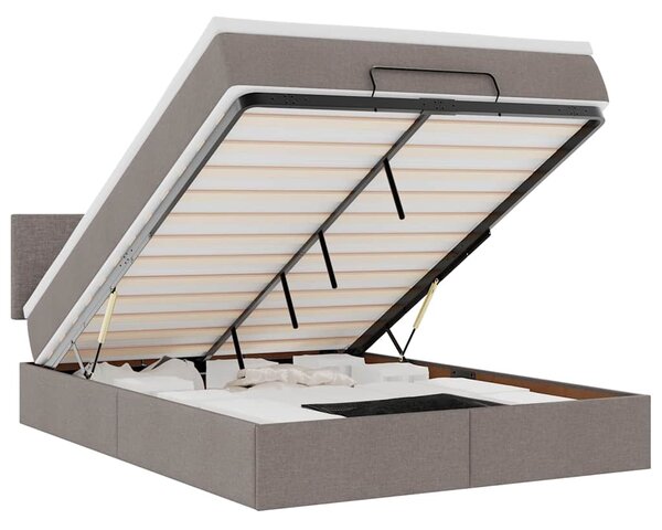 Otomanski krevet s madracem i LED diodama tupe 140x190 cm - Tupe / 140 x 190 cm