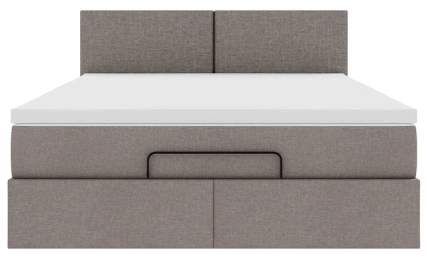 Otomanski krevet s madracem i LED diodama tupe 140x190 cm - Tupe / 140 x 190 cm