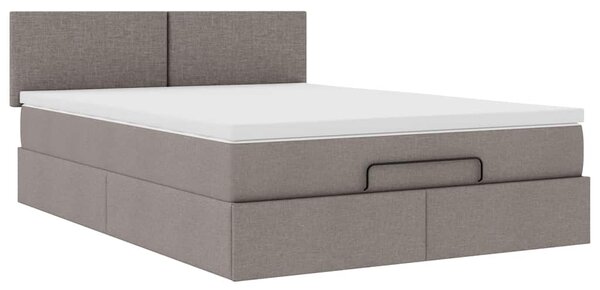 Otomanski krevet s madracem i LED diodama tupe 140x190 cm - Tupe / 140 x 190 cm