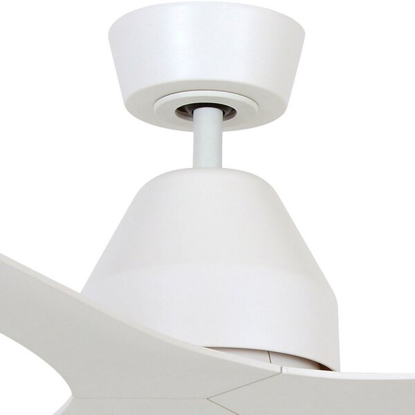 Beacon Lighting Stropni ventilator Whitehaven, bijeli, DC, tih, 142 cm, Bijela, Dnevni boravak/blagovaonica, Plastika
