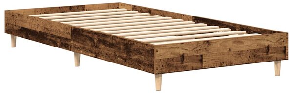 Okvir kreveta bez madraca staro drvo 75x190cm konstruirano drvo - Smeđa / 75 x 190 cm
