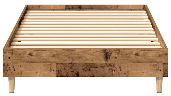 Okvir kreveta bez madraca staro drvo 75x190cm konstruirano drvo - Smeđa / 75 x 190 cm