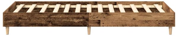 Okvir kreveta bez madraca staro drvo 75x190cm konstruirano drvo - Smeđa / 75 x 190 cm