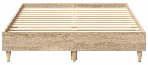 Okvir kreveta bez madraca sonoma hrast 120x200 cm - Smeđa / 120 x 200 cm