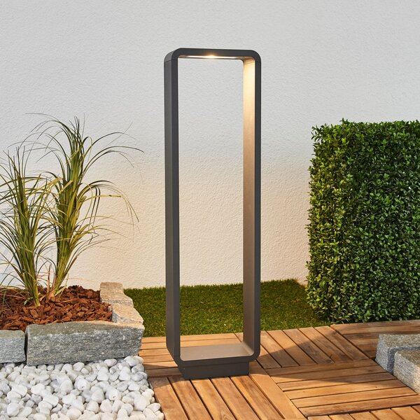Lucande LED staza Ninon, 80 cm, antracit, metal, Crno, Metal