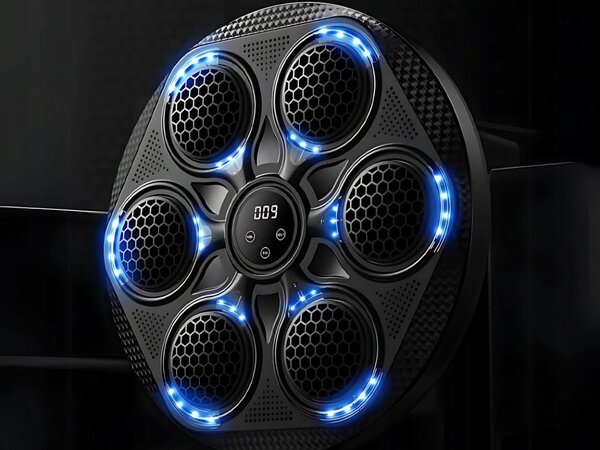 Led boksački štit mma trener glazba usb bluetooth 43cm lcd rukavice