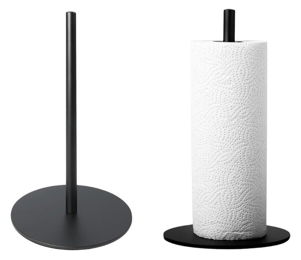 Stolni metalni stalak za papirnate ručnike 32 cm crni