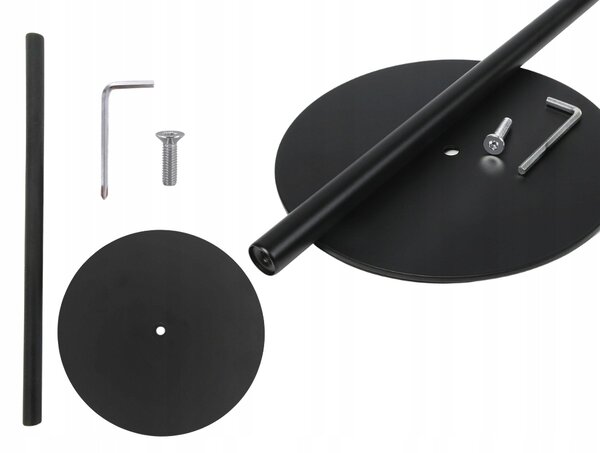 Stolni metalni stalak za papirnate ručnike 32 cm crni