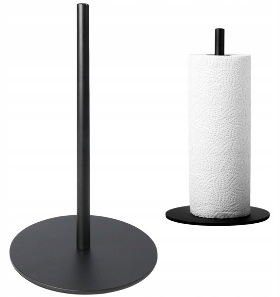 Stolni metalni stalak za papirnate ručnike 32 cm crni