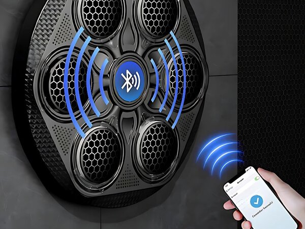 Led boksački štit mma trener glazba usb bluetooth 43cm lcd rukavice