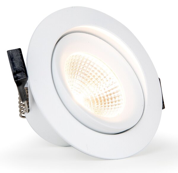 The Light Group SLC One 360° LED ugradna svjetiljka bijela 2700K, prigušiva, Bijela, Dnevni boravak/blagovaonica, Metal, Okrugla ugradna svjetla