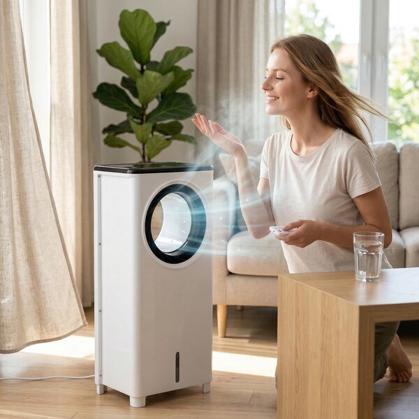 Prijenosni 3u1 vodeni klima uređaj daljinski upravljač 4l 80w dodir 360° cirkulacija zraka