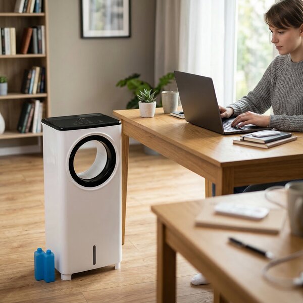 Prijenosni 3u1 vodeni klima uređaj daljinski upravljač 4l 80w dodir 360° cirkulacija zraka