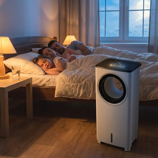 Prijenosni 3u1 vodeni klima uređaj daljinski upravljač 4l 80w dodir 360° cirkulacija zraka