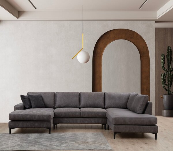 Atelier Del Sofa Kutna garnitura, Antracit, Porto Corner (CHL-02-C-EOT) - Anthracite