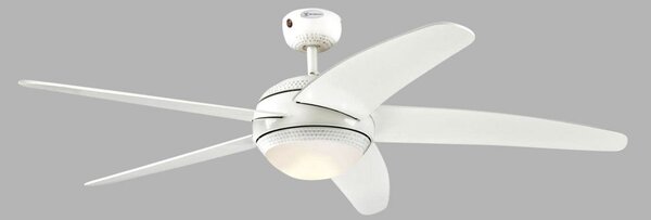 Westinghouse Bendan LED stropni ventilator, bijeli, tihi, prigušiva, Bijela, Dnevni boravak/blagovaonica, Drvo
