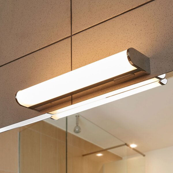 Lindby LED zidna svjetiljka Jesko Bad 3.000-6.500K, 33cm, prigušiva, Metalik, kupaonica, Plastika