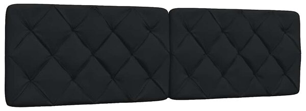 Krevet s madracem crni 180x200 cm od tkanine - Crna / 180 x 200 cm