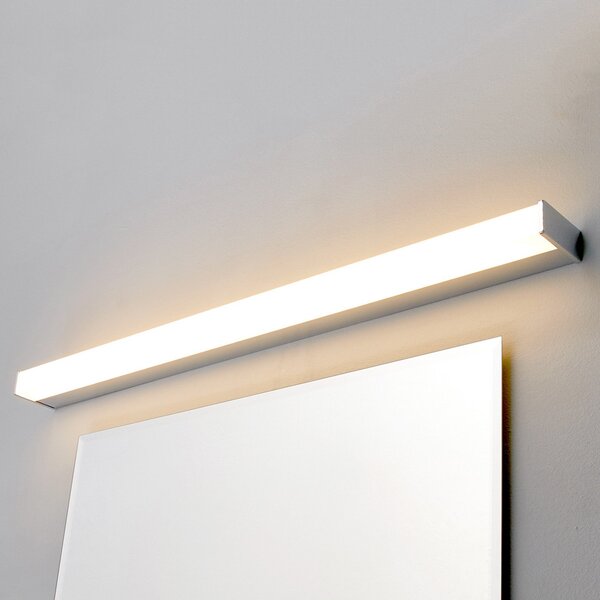 Lindby LED zidna svjetiljka Philippa, kvadratna, 89 cm, krom, IP44, Metalik, kupaonica, Metal