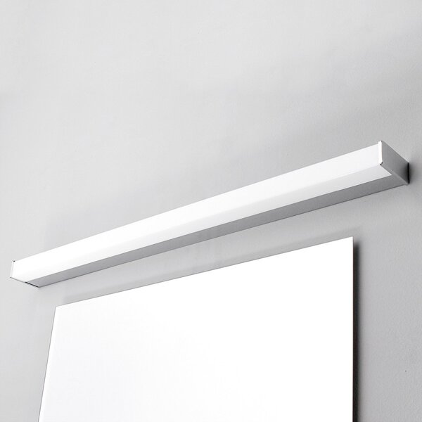 Lindby LED zidna svjetiljka Philippa, kvadratna, 89 cm, krom, IP44, Metalik, kupaonica, Metal