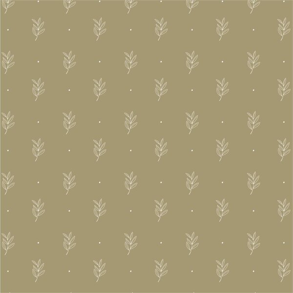 IB Laursen Servirne salvete GREEN LEAF 40x40 cm, 50 kom zelene