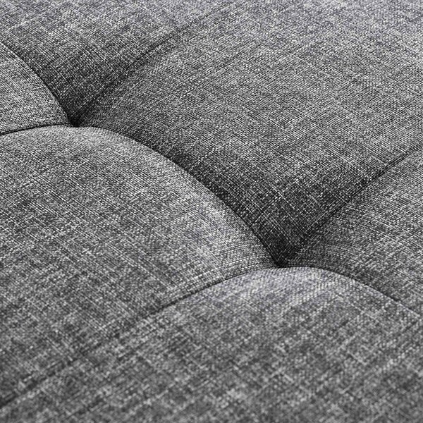 Tabure s poklopnim poklopcem OTTOMAN 110x38 cm, tamnosiva