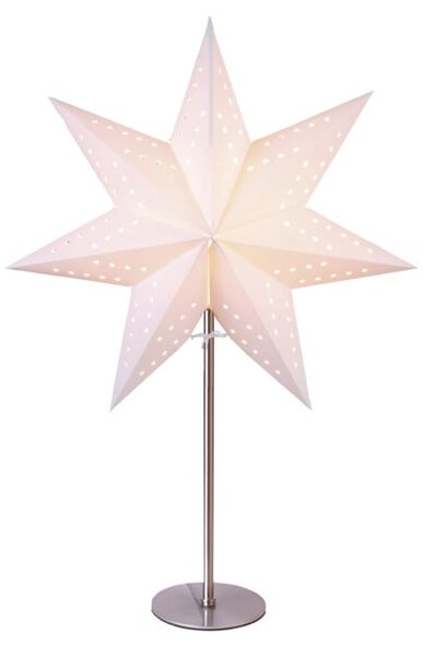 Bijeli svjetlosni ukras Star Trading Bobo, visina 51 cm