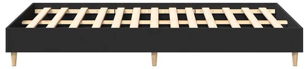 Okvir kreveta bez madraca crni 135x190 cmkonstruirano drvo - Crna / 135 x 190 cm