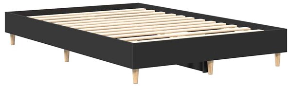 Okvir kreveta bez madraca crni 140x190 cm konstruirano drvo - Crna / 140 x 190 cm