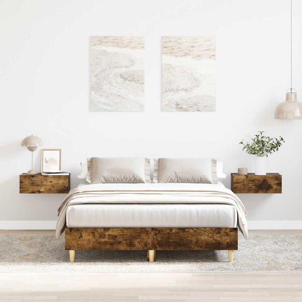 Okvir kreveta bez madraca boja hrasta 120 x 190 cm - Smeđa / 120 x 190 cm