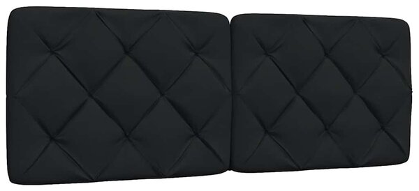 Okvir kreveta s LED-om bez madraca crni 120 x 200 cm od tkanine - Crna / 120 x 200 cm