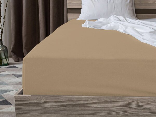 2x Plahta jersey EXCLUSIVE 90x200 cm bež boja