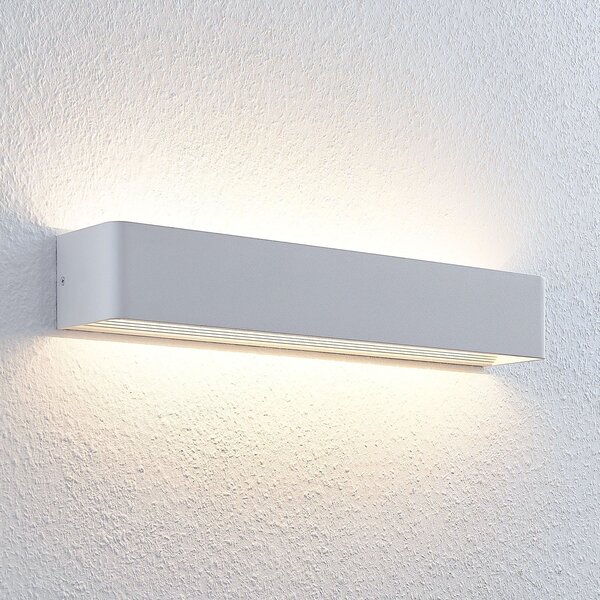Lindby Lonisa LED zidna svjetiljka, bijela, 53 cm, Bijela, Dnevni boravak/blagovaonica, Metal
