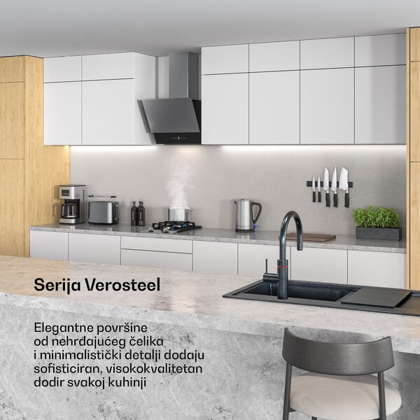 Klarstein Verosteel toster | Toster za 2 kriške | 800 W | 7 razina pečenja | Grijač peciva
