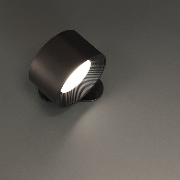 FH Lighting LED zidna svjetiljka na baterije Magnetics, crna, CCT, s magnetom, prigušiva, Crno, Dnevni boravak/blagovaonica, Plastika